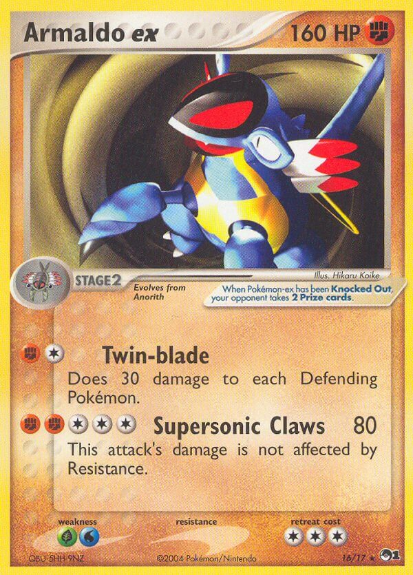 POP Series 1 Armaldo Ex [Holo] Pokémon card